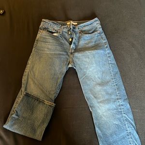 Levi’s wedgie straight fit ankle jeans